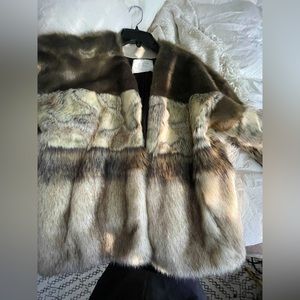 Faux fur coat